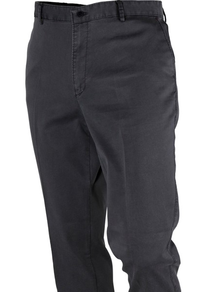Erkek Terleme Yapmaz Regular Fit Keten Pantolon 0550-GRİ