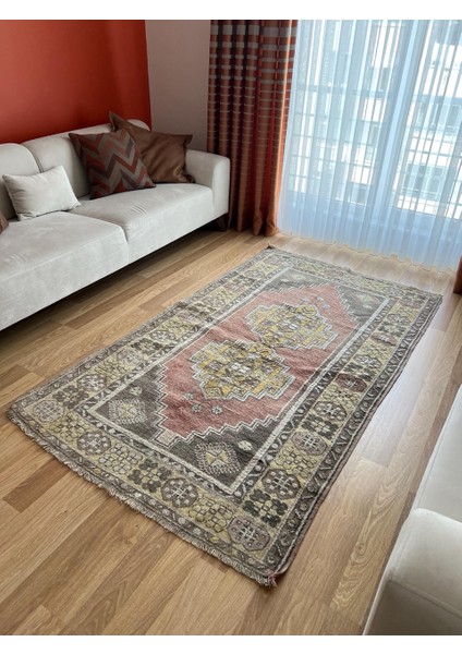127X217 cm Küçük Türk Halı, El Dokuma Yün Halı, Benzersiz Motifler, Vintage Bohem Zemin Halısı, Sıcak Şık Ev Dekor fırsatları
