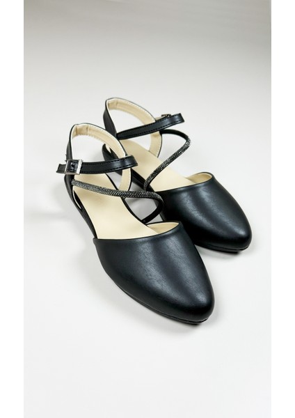 Liora 2503 Kadın Babet - Taş Detaylı, Bilekten Bağlı, Şık Yazlık Ayakkabı modelleri