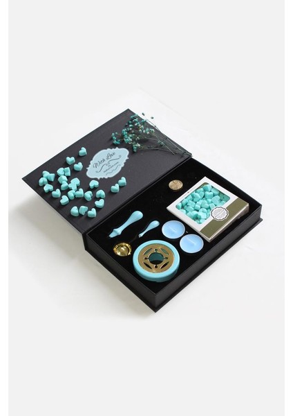 Mum Mührü Uygulama Seti Eflatun Kendin Yap Mühür Seti 7 Parça BBS1011