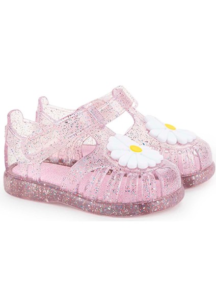 Çocuk Cırtlı Sandalet S10322 Tobby Gloss Flor