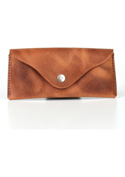 Deri Gözlük Kabı - Gerçek Deri & El Yapımı - Siyah Crazy modelleri