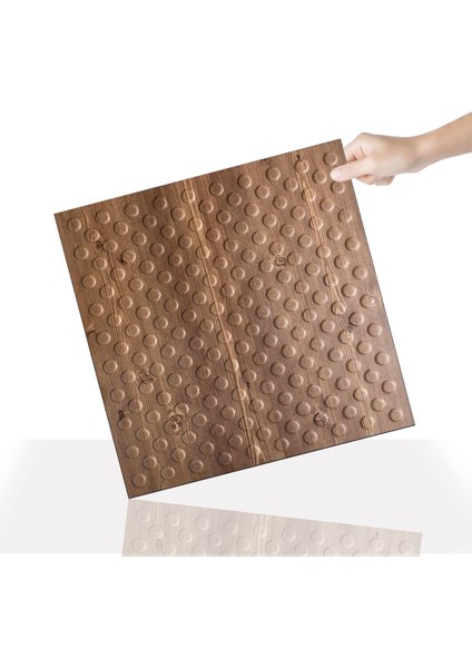 Kendinden Yapışkanlı 3 Boyutlu Duvar Paneli Antik Puantiyeli Desen 41x41 Cm/ 6 Adet /1 M²