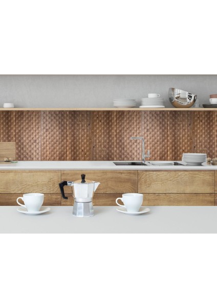 Kendinden Yapışkanlı 3 Boyutlu Duvar Paneli Antik Puantiyeli Desen 41x41 Cm/ 6 Adet /1 M²