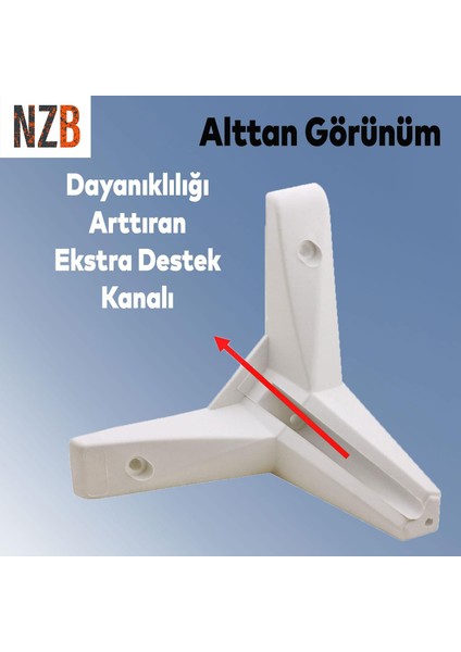 Mobilya Kanepe Sehpa Tv Ünitesi Koltuk Ayağı 14 cm Beyaz Baza Ayak 4 Adet fırsatları