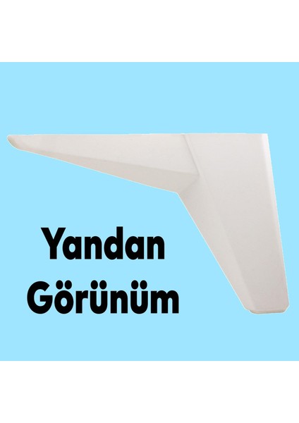 Mobilya Kanepe Sehpa Tv Ünitesi Koltuk Ayağı 14 cm Beyaz Baza Ayak 4 Adet indirimleri