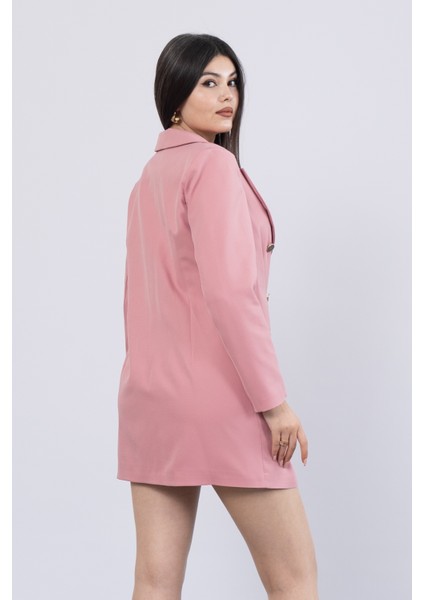 Premium Midi Boy Kruvaze Ceket Elbise 8605 fırsatları