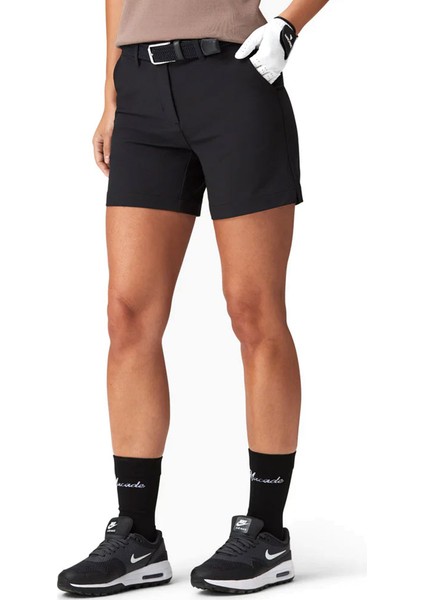Kadın Flex Golf Şortu Siyah WSO20210222