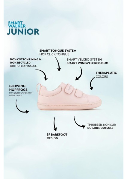 Smart Walker Junior Süper Mat Pembe Barefoot Çocuk Ayakkabı fiyatları