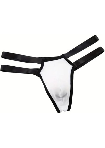 Erkek Beyaz Lastikli Tanga Iç Giyim