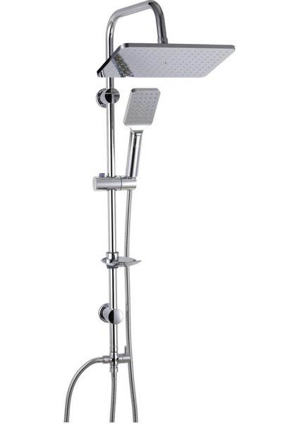 Solid S Banyo Bataryası + Kuğu Lavabo Bataryası + Duxxa Mirage Duş Sistemi
