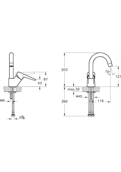 Solid S Kuğu Lavabo Bataryası + 2'li Ara Musluk Set