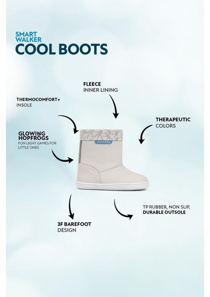 Smart Walker Cool Boot Süper Mat Havalı Gri Barefoot Çocuk Bot