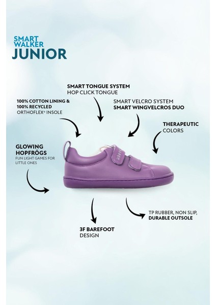 Smart Walker Junior Mor Işık Barefoot Çocuk Ayakkabı fiyatları