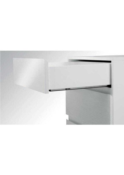 Slidea Frenli Mandallı 400 cm 18 mm Çekmece Rayı Kısmi Acılım Mandal Dahil
