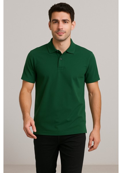 Erkek Düz Renk Polo Tişört - Yazlık Şıklık