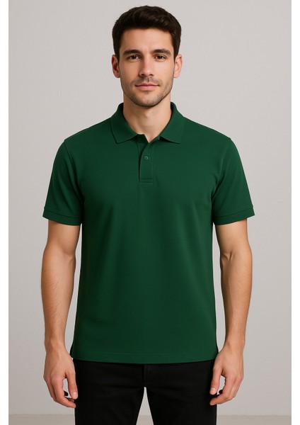 Erkek Düz Renk Polo Tişört - Yazlık Şıklık