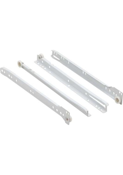 Standart Çekmece Kızağı Dolap Çekmece Rayı Beyaz 50 cm (2 Takım)