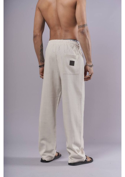 Nunu By King Likralı Keten Baggy Pantolon