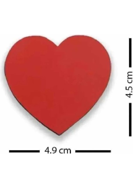 Sevgililer Günü Kırmız Küçük Kalpler|10 Adet|5*5 CM|KH6010
