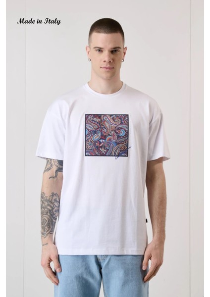 V2 Brand Made In Italy Erkek Bisiklet Yaka Tişört Tubıfab U007945