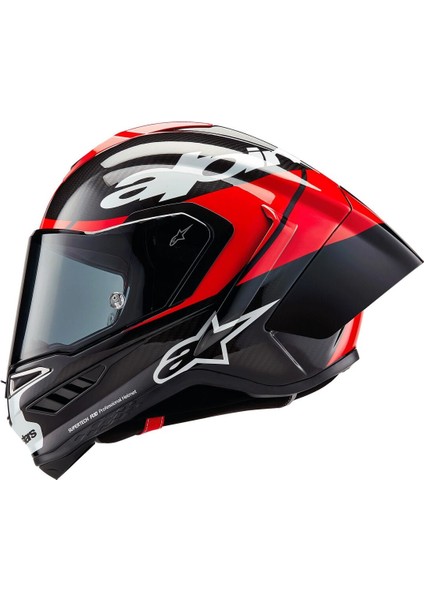 Supertech R10 Carbon Element Spor Motosiklet Kaskı Siyah Kırmızı Beyaz modelleri