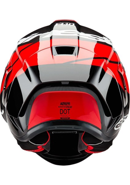 Supertech R10 Carbon Element Spor Motosiklet Kaskı Siyah Kırmızı Beyaz indirimleri