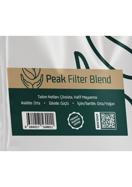 Peak Blend Filtre Kahve (Çekirdek Kahve) 250GR