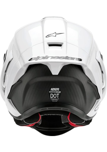 Supertech R10 Carbon Spor Motosiklet Kaskı Beyaz Siyah indirimleri