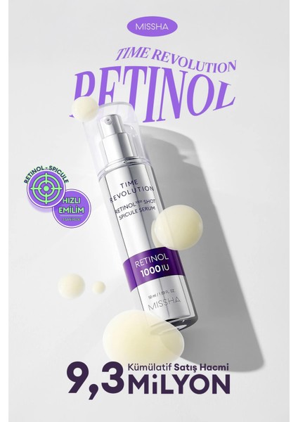Gözenek Karşıtı Retinol Serum Time Revolution Retinol 1000 Shot Spicule Serum