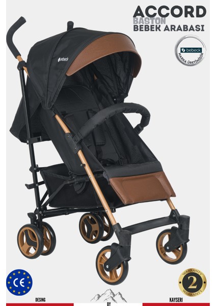 Accord Baston Bebek Arabası Kahve
