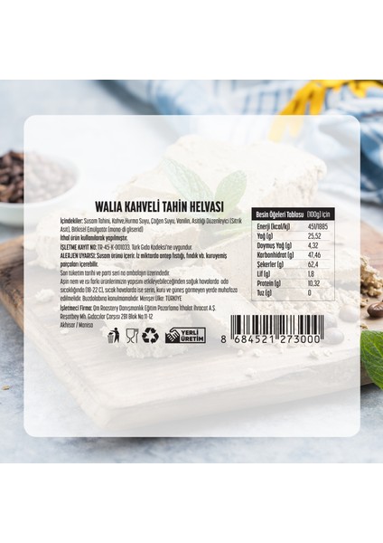 Sade Rafine Şekersiz El Yapımı Taze Tahin Helvası | 400G