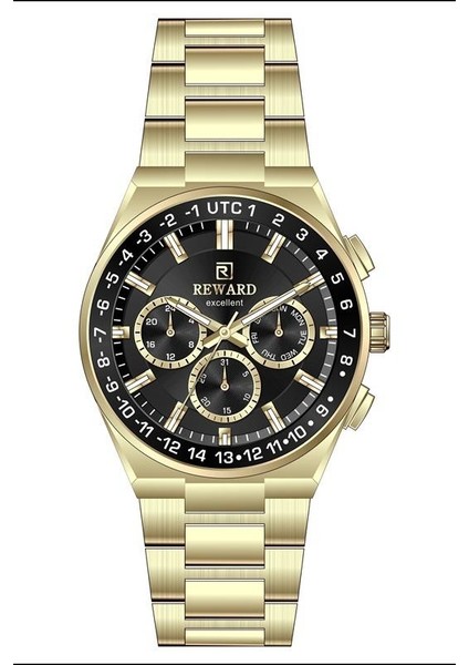 Excellent RWA146808 Altın Sarısı Paslanmaz Çelik Erkek Kol Saati