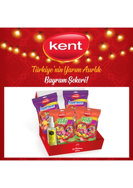 Karışık Ve Tofy Bayram Şekeri (375 GR X 4 ADET) Kolonya Hediyeli