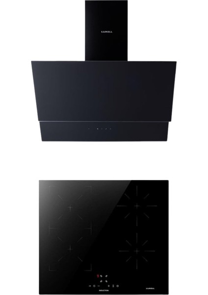 2 Li Siyah Cam Set (Davlumbaz-Ocak)