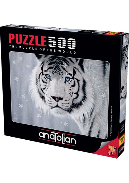 500 Parçalık Puzzle - Beyaz Kaplan 3613