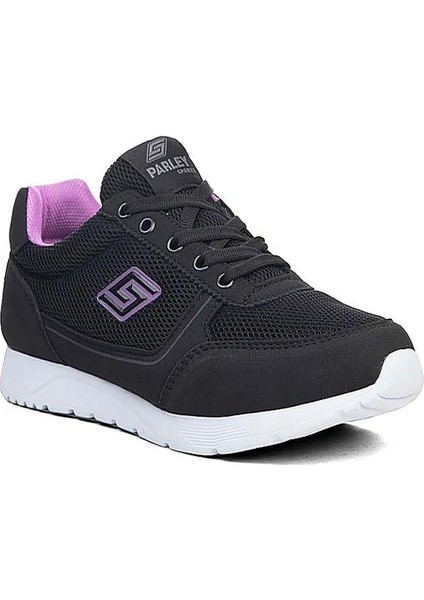 Parley Siyah Lila Kadın Günlük Bağcıklı Spor Ayakkabı modelleri
