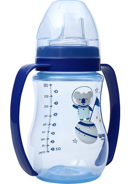 Akıtmaz Kulplu Pp Antikolik Bardak 250 Ml - Mavi