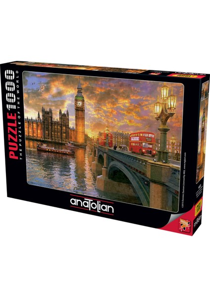 1000 Parçalık Puzzle - Londra'da Günbatımı 1023