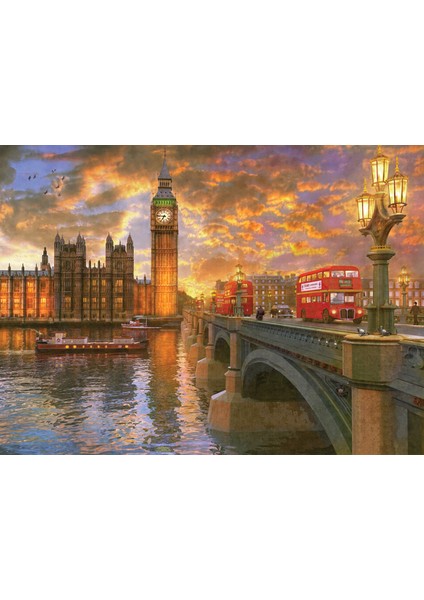 1000 Parçalık Puzzle - Londra'da Günbatımı 1023 fiyatları