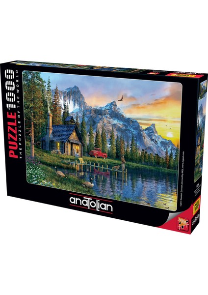 1000 Parçalık Puzzle - Dağevinde Günbatımı 1024