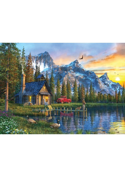 1000 Parçalık Puzzle - Dağevinde Günbatımı 1024 fiyatları