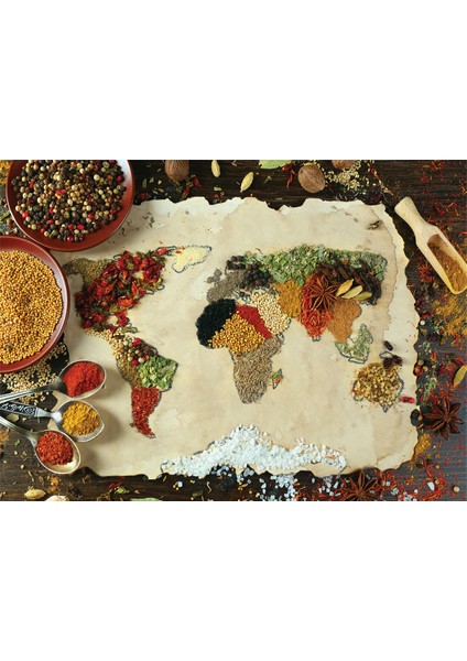 1000 Parçalık Puzzle - Baharatlı Dünya Haritası 1045 fiyatları