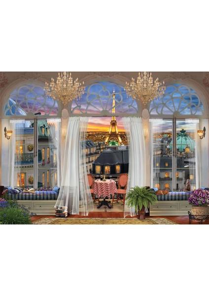 1000 Parçalık Puzzle - Paris Teras Manzarası 1091 fiyatları