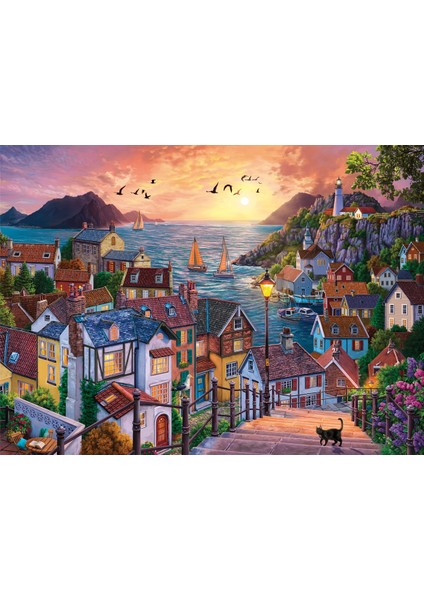 1000 Parçalık Puzzle - Sahilde Günbatımı 1098 fiyatları
