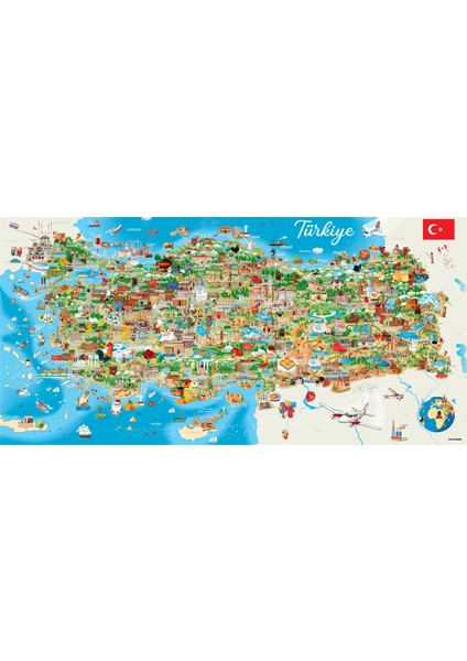 1500 Parçalık Puzzle - Türkiye Haritası 3793 fiyatları