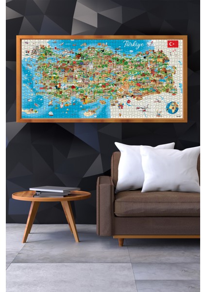 1500 Parçalık Puzzle - Türkiye Haritası 3793 modelleri