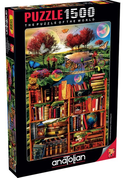 1500 Parçalık Puzzle - Kitap Dünyası 4571
