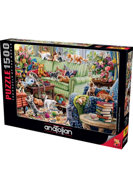 1500 Parçalık Puzzle - Salondaki Yaramazlar 4575
