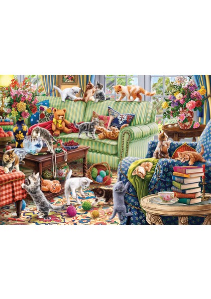 1500 Parçalık Puzzle - Salondaki Yaramazlar 4575 fiyatları